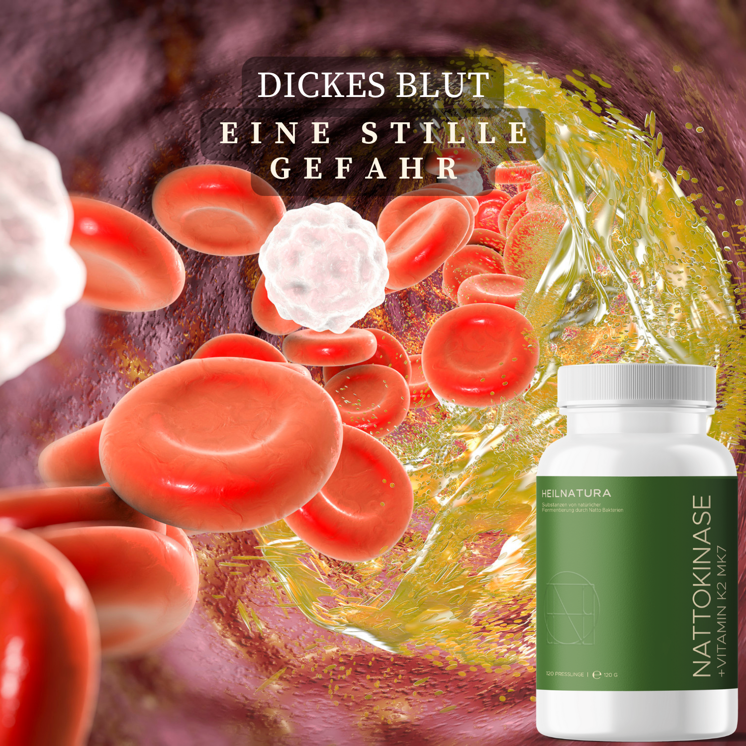 Bio Nattokinase für bessere Durchblütung